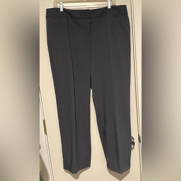 Liz Claiborne Pants - Liz Claiborne Audra Charcoal Gray Trousers Size 16